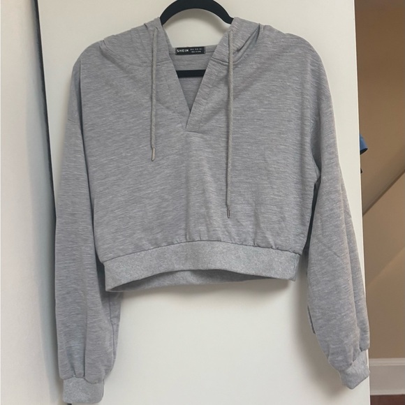 SHEIN Tops - Gray Women's Hoodie Top